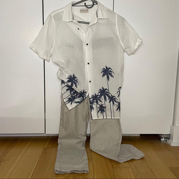 Zara Boys Beach Party Shirt - Size 11/12 - Picture 4 of 4